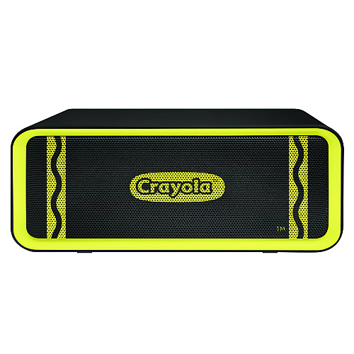 Crayola Portable Speaker, Bluetooth, Black/Yellow (CBT300K)