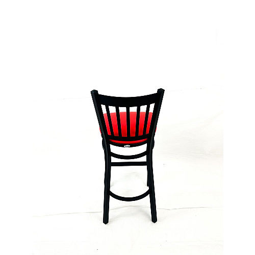 JMC Furniture Cobra Series Barstool, Supports Up to 300 lb, 28.5" Seat Height, Red Seat, Black Back, Black Base (CBBVSRED)