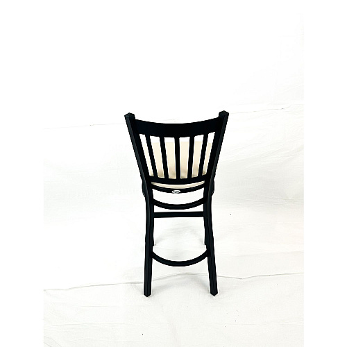 JMC Furniture Cobra Series Barstool, Supports Up to 300 lbs, 28.5" Seat Height, Cream Seat, Black Back, Black Base (CBBVSCRM)