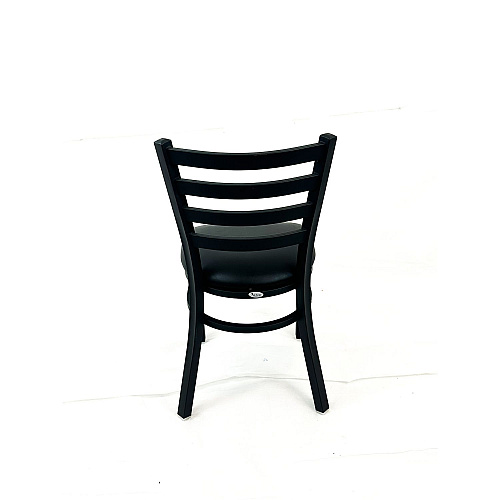JMC Furniture White Horse Series Side Chairs, Supports Up to 300 lb, 18" Seat Height, Black Seat, Black Back, Black Base (WHCBVSBLK)