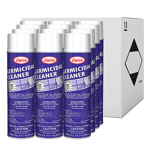 Claire Germicidal Cleaner, Country Fresh Scent, 19 oz Aerosol Spray, 12/Carton (876)