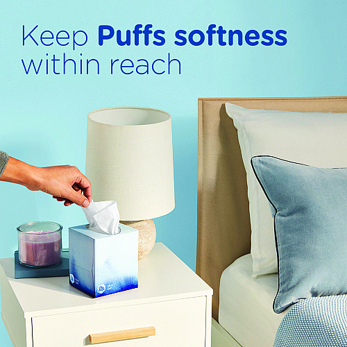 Puffs Ultra Soft Facial Tissue, 2-Ply, White, 72 Sheets/Box Purple/ - 72 / Box (97788BX)