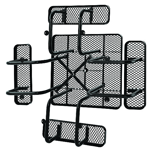Global Industrial Expanded Steel Picnic Table, Square, 81 x 81 x 29.5, Black Top, Black Base/Legs (277151BK)