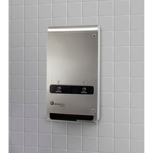 Evogen No-touch Dual Vendor, Free Vend, Stainless Steel, 26"x13.75"x6.125" - 1 Each (EVNT3-SS)
