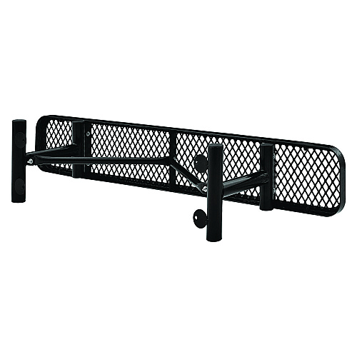 Global Industrial Expanded Steel Flat Bench, 72 x 14.5 x 18, Black (277156BK)