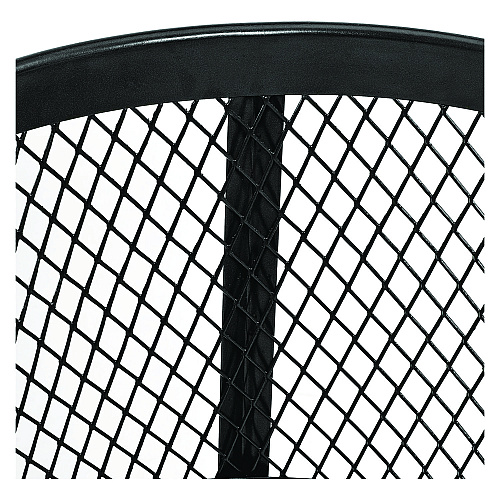Global Industrial Steel Mesh Corrosion Resistant Trash Can, 48 gal, Black (237634BK)