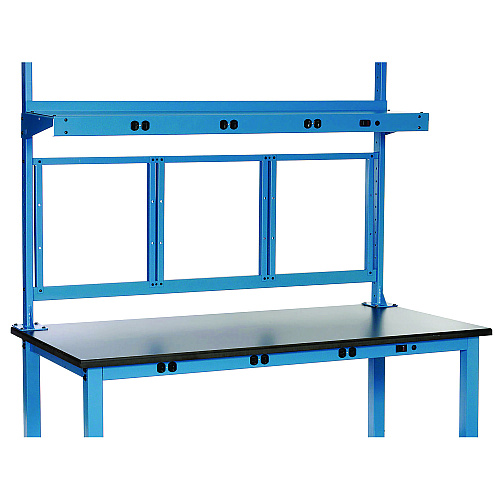Panel Mounting Rail, For Use with Global Industrial 60" Wide Workbenches, 125 lb Weight Capacity (249292ABL)