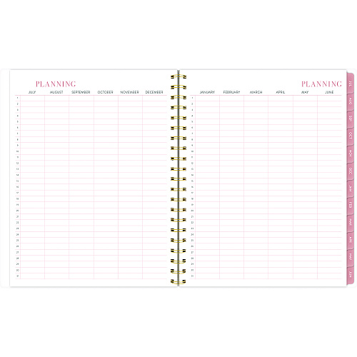 Cambridge Leah Bisch Academic Year Weekly/Monthly Planner, Floral Artwork, 11 x 9.25, Multicolor Cover, 12-Month: July 2024 - June 2025 (LB33905A)