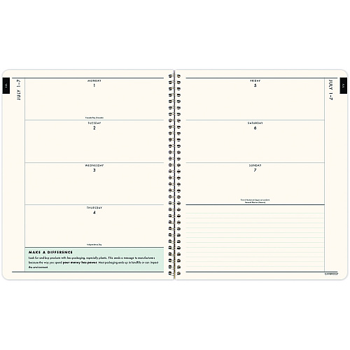 Cambridge GreenPath Academic Year Weekly/Monthly Planner, Floral Artwork, 11 x 9.38, Multicolor Cover, 12-Month: July 2024 to June 2025 (GP46905A)