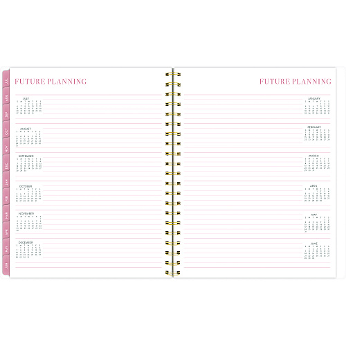 Cambridge Leah Bisch Academic Year Weekly/Monthly Planner, Floral Artwork, 11 x 9.25, Multicolor Cover, 12-Month: July 2024 - June 2025 (LB33905A)