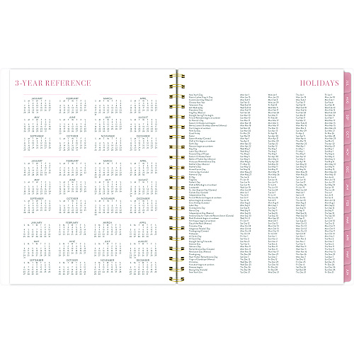 Cambridge Leah Bisch Academic Year Weekly/Monthly Planner, Floral Artwork, 11 x 9.25, Multicolor Cover, 12-Month: July 2024 - June 2025 (LB33905A)