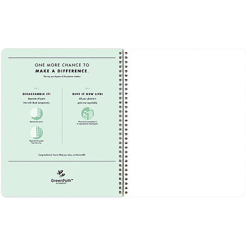 Cambridge GreenPath Academic Year Weekly/Monthly Planner, Floral Artwork, 11 x 9.38, Multicolor Cover, 12-Month: July 2024 to June 2025 (GP46905A)