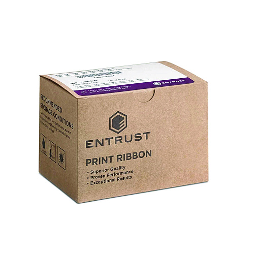 Datacard Entrust Full Color 2-Sided Ribbon Kit, Black/Cyan/Magenta/Yellow/Topcoat Protective Layer (525100005)