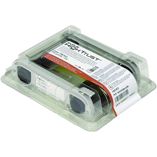 Evolis R5F208A100 YMCKO Color Ribbon, Black/Cyan/Magenta/Yellow