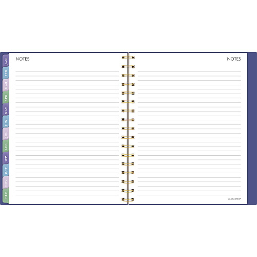 AT-A-GLANCE Badge Geo Weekly/Monthly Planner, 8.88 x 7.69, Purple/Gold Cover, 13-Month: Jan 2025 to Jan 2026 (1722G805)