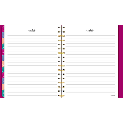 AT-A-GLANCE Harmony Weekly/Monthly Poly Planner, 8.88 x 7.69, Purple/Gold Cover, 13-Month (Jan to Jan): 2025 to 2026 (109980556)