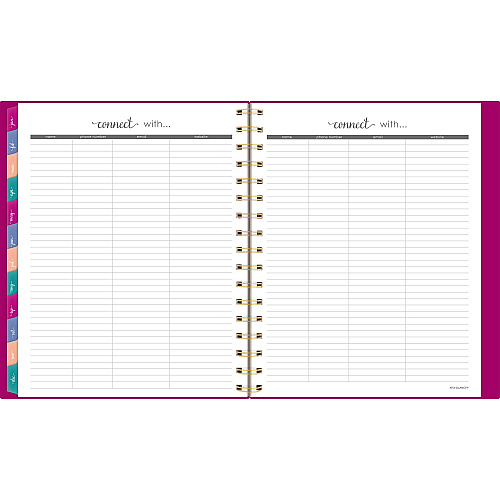 AT-A-GLANCE Harmony Weekly/Monthly Poly Planner, 8.88 x 7.69, Purple/Gold Cover, 13-Month (Jan to Jan): 2025 to 2026 (109980556)