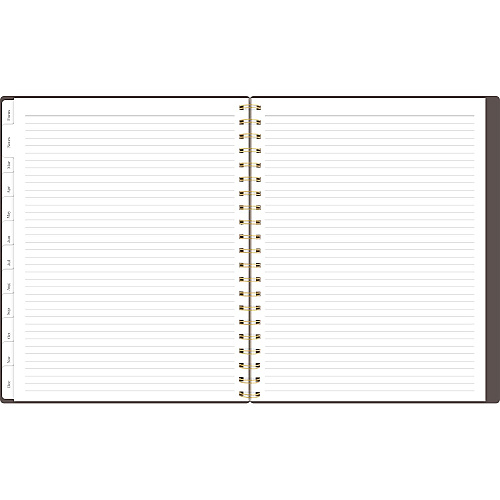 Cambridge Workstyle Weekly/Monthly Planner, 11 x 9.38, Brown/Gold Cover, 12-Month (Jan to Dec): 2025 (160690504)