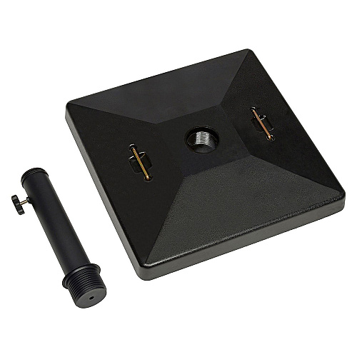 Global Industrial Umbrella Base, Square, Concrete, 88 lb Capacity, 20 x 20 x 15.75, Black (695475)