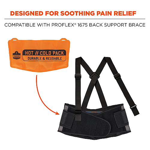 ergodyne ProFlex 6275 Reusable Hot/Cold Pack Replacement, 13 x 6.7, 2/Pack (12212)
