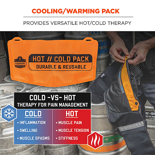 ergodyne ProFlex 6275 Reusable Hot/Cold Pack Replacement, 13 x 6.7, 2/Pack (12212)