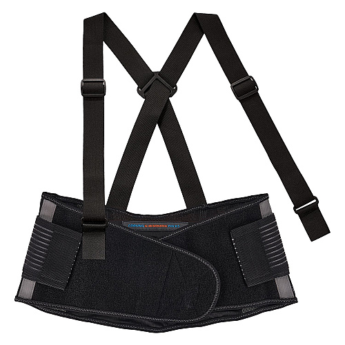ergodyne Proflex 1675 Back Support Brace with Cooling/Warming Pack, 3X-Large, 46" to 52" Waist, Black (11125)