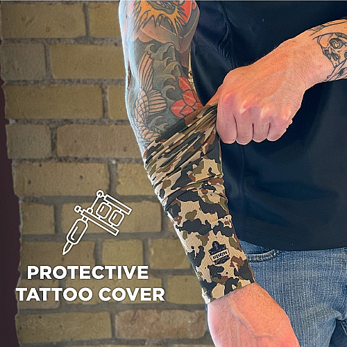 ergodyne Chill-Its 6695 Sun Protection Arm Sleeves, Polyester/Spandex, X-Large/2X-Large, Camo (12192)