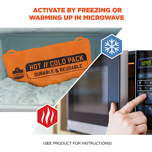 ergodyne ProFlex 6275 Reusable Hot/Cold Pack Replacement, 13 x 6.7, 2/Pack (12212)