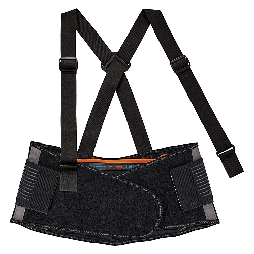 ergodyne Proflex 1675 Back Support Brace with Cooling/Warming Pack, 3X-Large, 46" to 52" Waist, Black (11125)