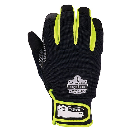 ergodyne ProFlex 850 Insulated Freezer Gloves, Black, 2X-Large, Pair (18156)