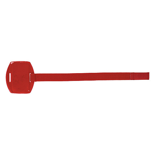 ergodyne Squids 3386 Arm Band ID/Badge Holder, Vertical, Red, 3.75 x 4.25 Holder, 2.5 x 4 Insert, 10/Pack (19969)