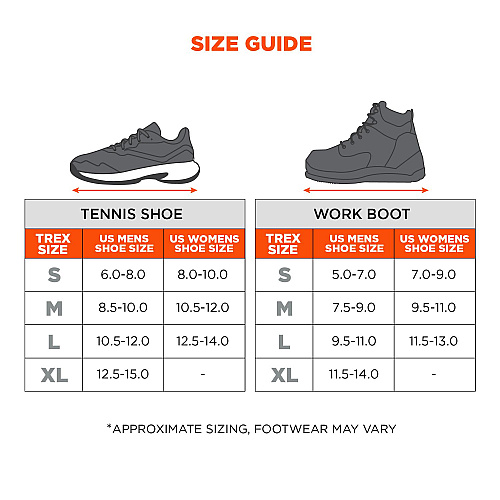 ergodyne TREX 6326 Spikeless Slip- and Oil-Resistant Traction Device, X-Large (Mens Size 11.5 to 14), Black, Pair (16928)