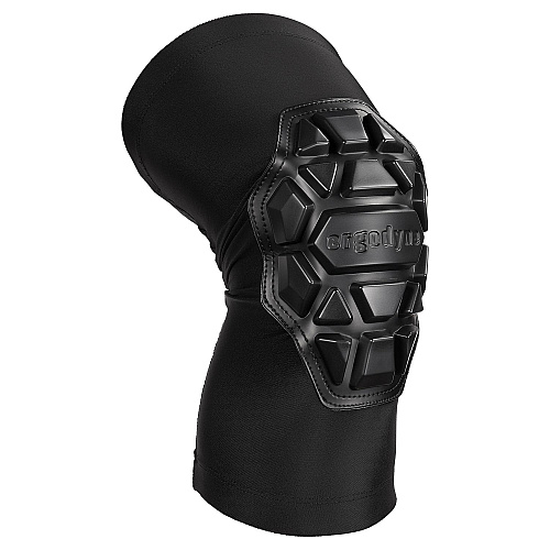 ergodyne ProFlex 550 Padded Knee Sleeves with 3-Layer Foam Cap, Slip-On, Medium/Large, Black, Pair (18551)