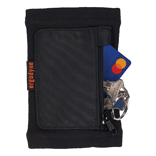 ergodyne Squids 3388 Wrist ID/Badge Holder, Vertical, Black, 3.5 x 5.5 Holder, 2.75 x 3.75 Insert (19960)