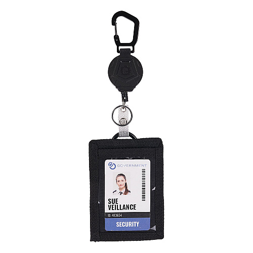ergodyne Squids 3391 ID/Badge Reel, Extends 32", Black (19968)