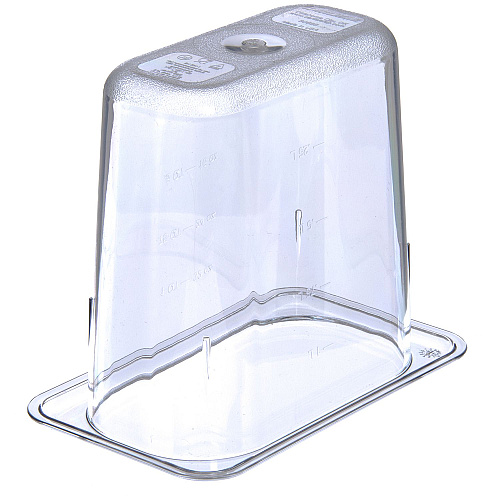Carlisle StorPlus Polycarbonate Food Pan, 1.4 qt, 4.25 x 6.93 x 6, Clear, Plastic (3068807)