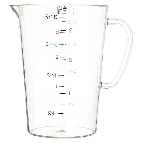 Carlisle Commercial Measuring Cup, 1 gal, Clear (4314507)