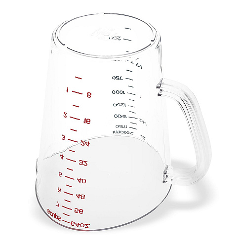 Carlisle Commercial Measuring Cup, 0.5 gal, Clear (4314407)
