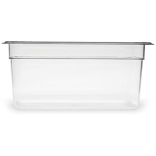 Carlisle StorPlus Polycarbonate Food Pan, 5.7 qt, 6.88 x 12.75 x 6, Clear, Plastic (3066207)