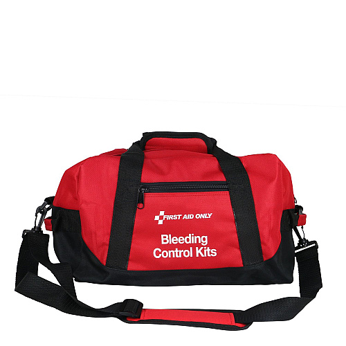 First Aid Only Bleeding Control Multiple Victim Bag, 60 Pieces, Fabric Bag (91346)