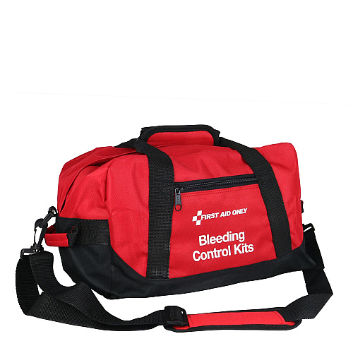 First Aid Only Bleeding Control Multiple Victim Bag, 60 Pieces, Fabric Bag (91346)