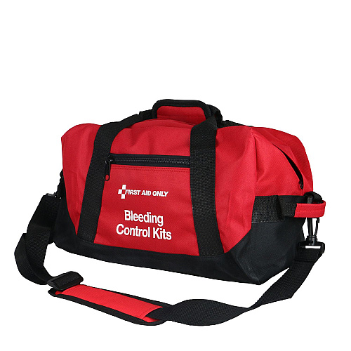 First Aid Only Bleeding Control Multiple Victim Bag, 60 Pieces, Fabric Bag (91346)
