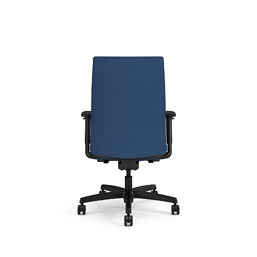 HON Ignition 2.0 Upholstered Mid-Back Task Chair, Up to 300 lbs, 17 to 21.5 Seat Height, Elysian Seat and Back, Black Base (I2U2ASX04NTK)