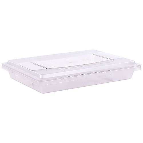 Carlisle StorPlus Polycarbonate Food Storage Container, 5 gal, 18 x 26 x 3.5, Clear, Plastic (1062007)