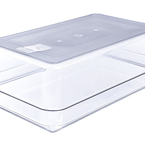 Carlisle StorPlus Polycarbonate Food Pan, 19.4 qt, 12.5 x 20.75 x 6, Clear, Plastic (10202B07)