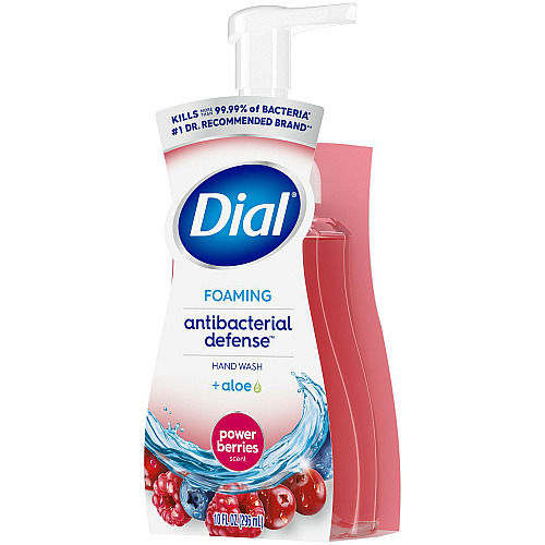 Dial Antibacterial Foaming Hand Wash, Power Berries Scent, 10 oz, 8/Carton (34727)