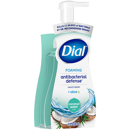 Dial Antibacterial Foaming Hand Wash, Coconut Water Scent, 10 oz, 8/Carton (34715)