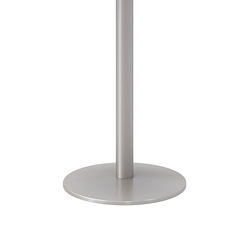 KFI Studios Pedestal Table with Four Espresso Jive Series Chairs, Round, 36" Dia x 29h, Crisp Linen (810389024944)