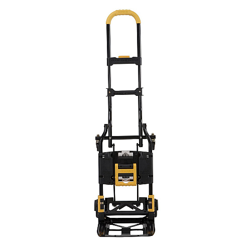 COSCO 2-in-1 Folding Hand Truck, 300 lb Capacity, 17" x 30.5" x 33.5", Black/Yellow (12225YGB1E)