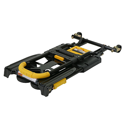COSCO 2-in-1 Folding Hand Truck, 300 lb Capacity, 17" x 30.5" x 33.5", Black/Yellow (12225YGB1E)